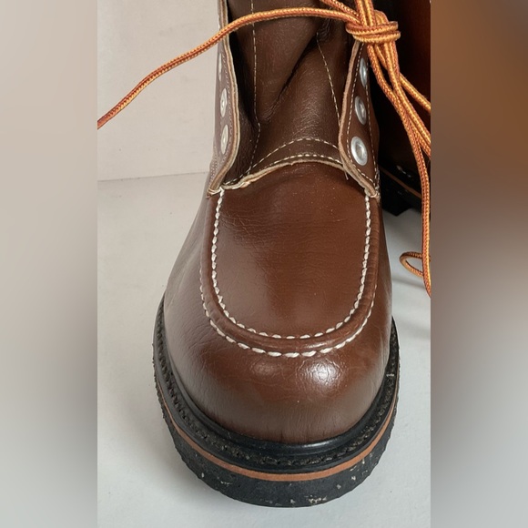 Vintage Thom McAn Moc Toe Boots | Insulated | Safety Toe | 1960s | Men’s 9 E main image 15